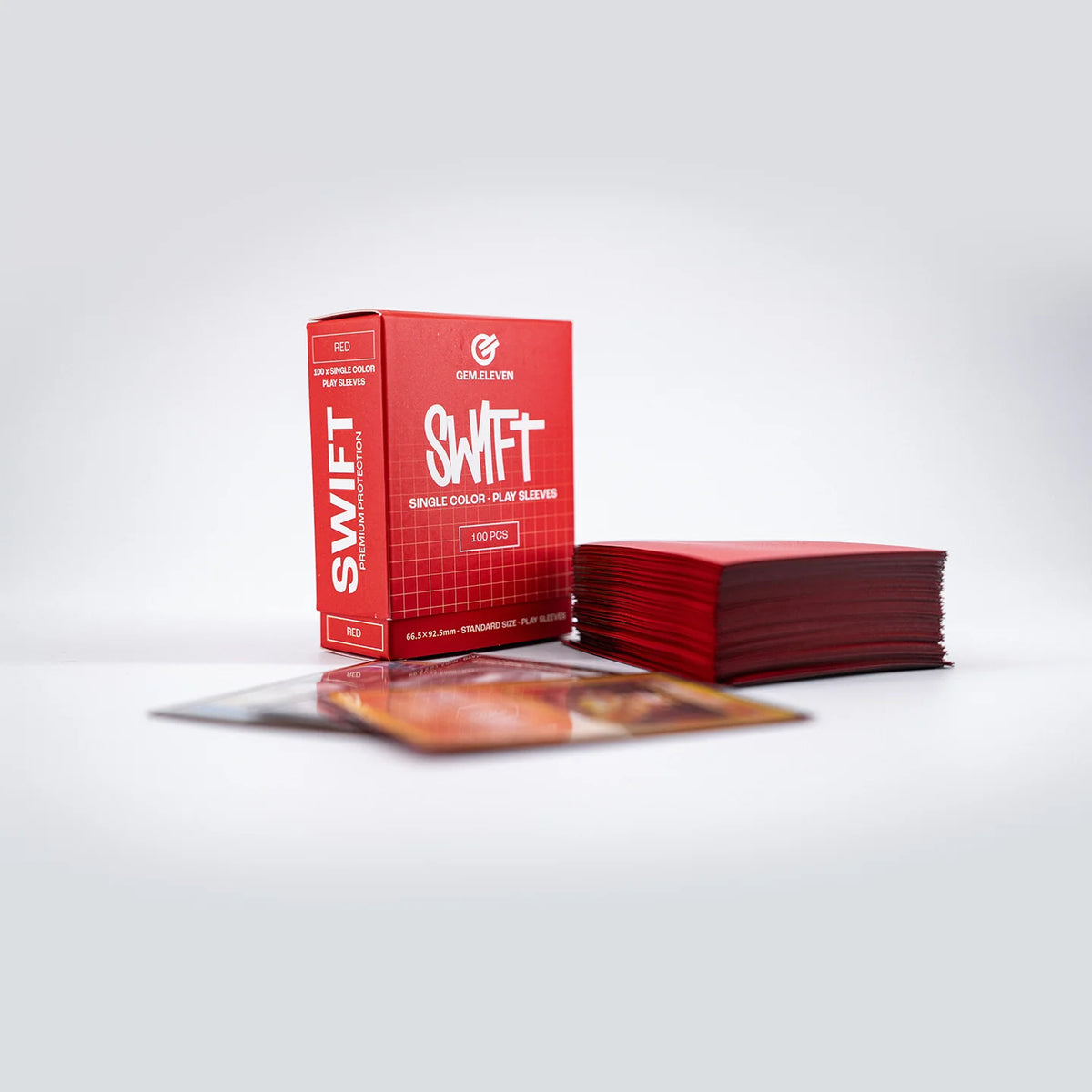 Gem.Eleven - Play Sleeves - Single Color - Red/Rot - Standart Size - 100 Stk.