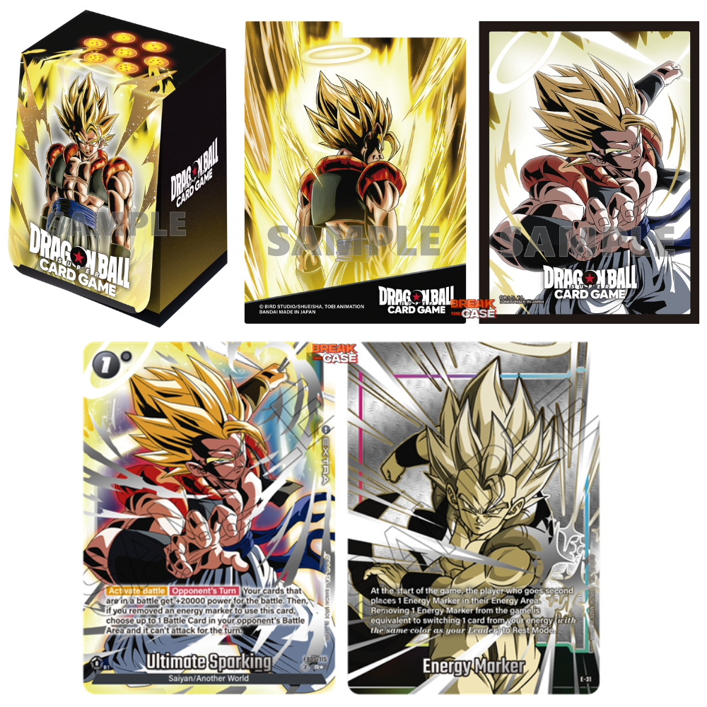 DBSCG - Fusion World - Official Card Case & Card Sleeves Set 03 - Gogeta - Englisch