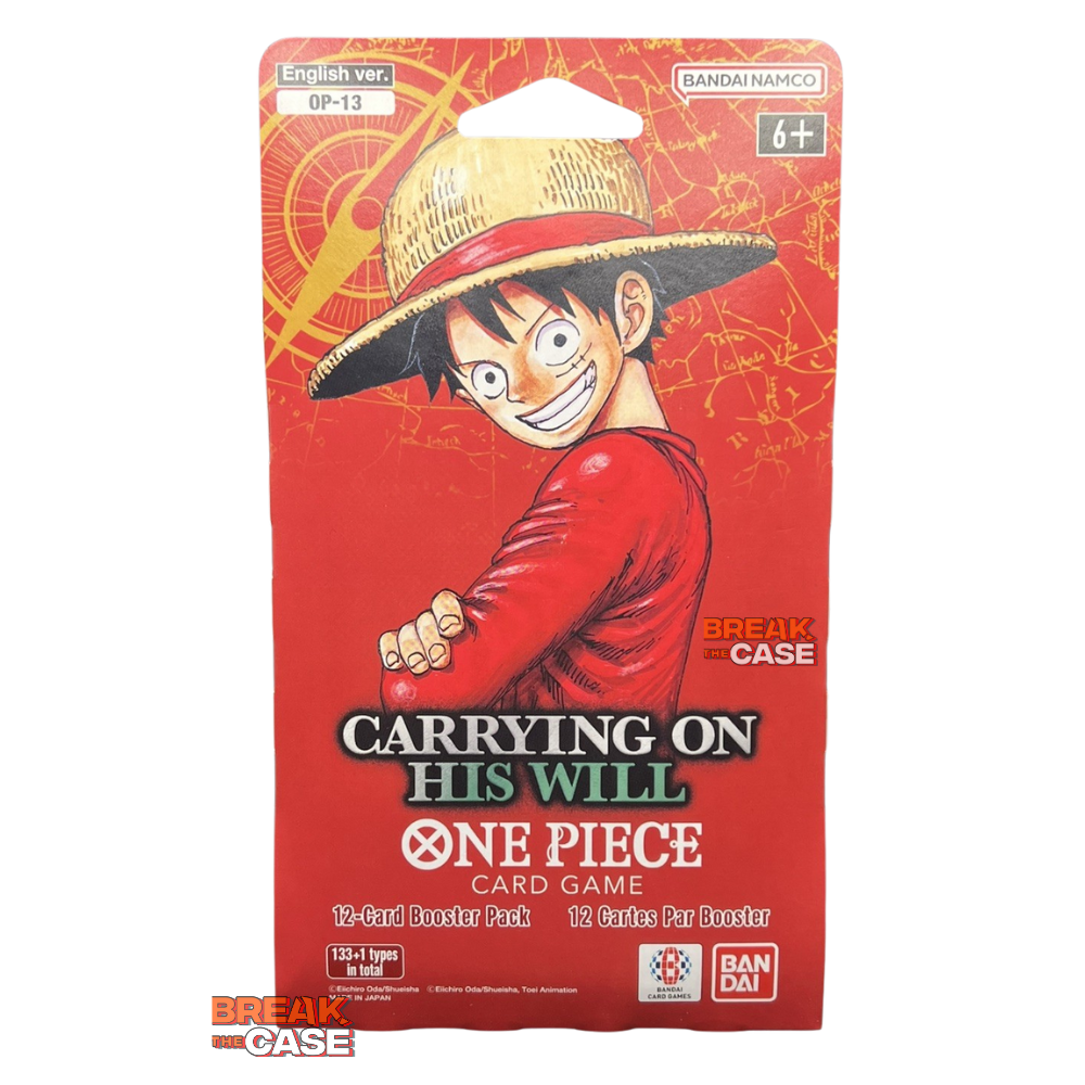 One Piece Carrying on his Will SLEEVED Booster OP 13 Englisch