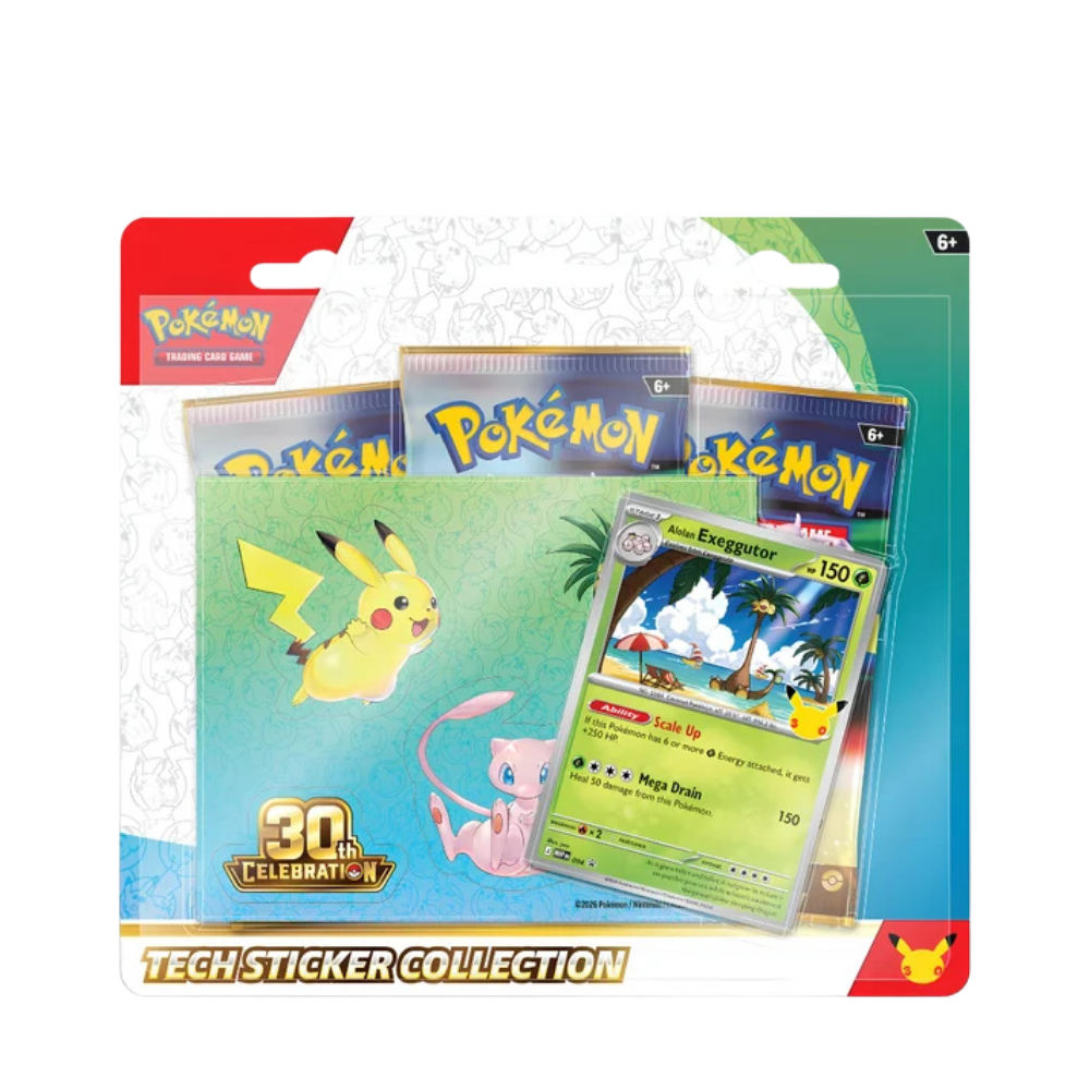 Pokemon - 30th Celebrations - Tech Sticker Collection (zufälliges Motiv) – Englisch (EN)