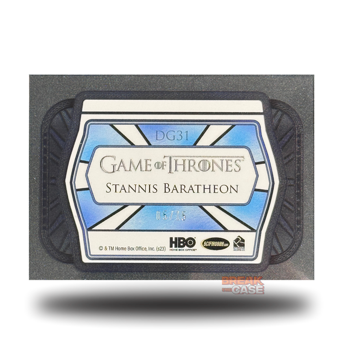 GoT: Legends of the Realm - Stannis Baratheon - Numbered /15 - Dragonglass - #DG31