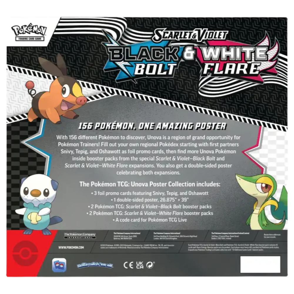 Pokemon - Black Bolt & White Flare - Unova Poster Collection (SV10.5) - Deutsch