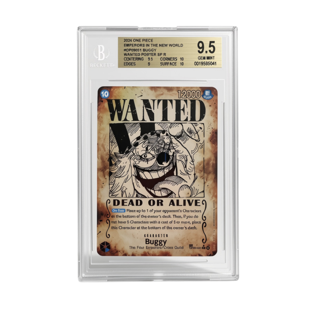 One Piece Card Game Buggy OP09-051 Wanted Poster SP R BGS 9.5 Gem Mint - Englisch (EN)