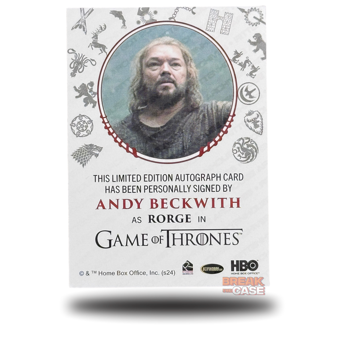 GoT: Legends of the Realm - Andy Beckwith / Rorge - Auto/Signatur