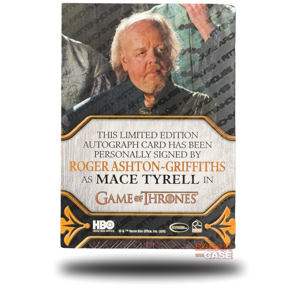 GoT: Legends of the Realm - Roger Asthon-Griffiths / Mace Tyrell - Auto/Signatur