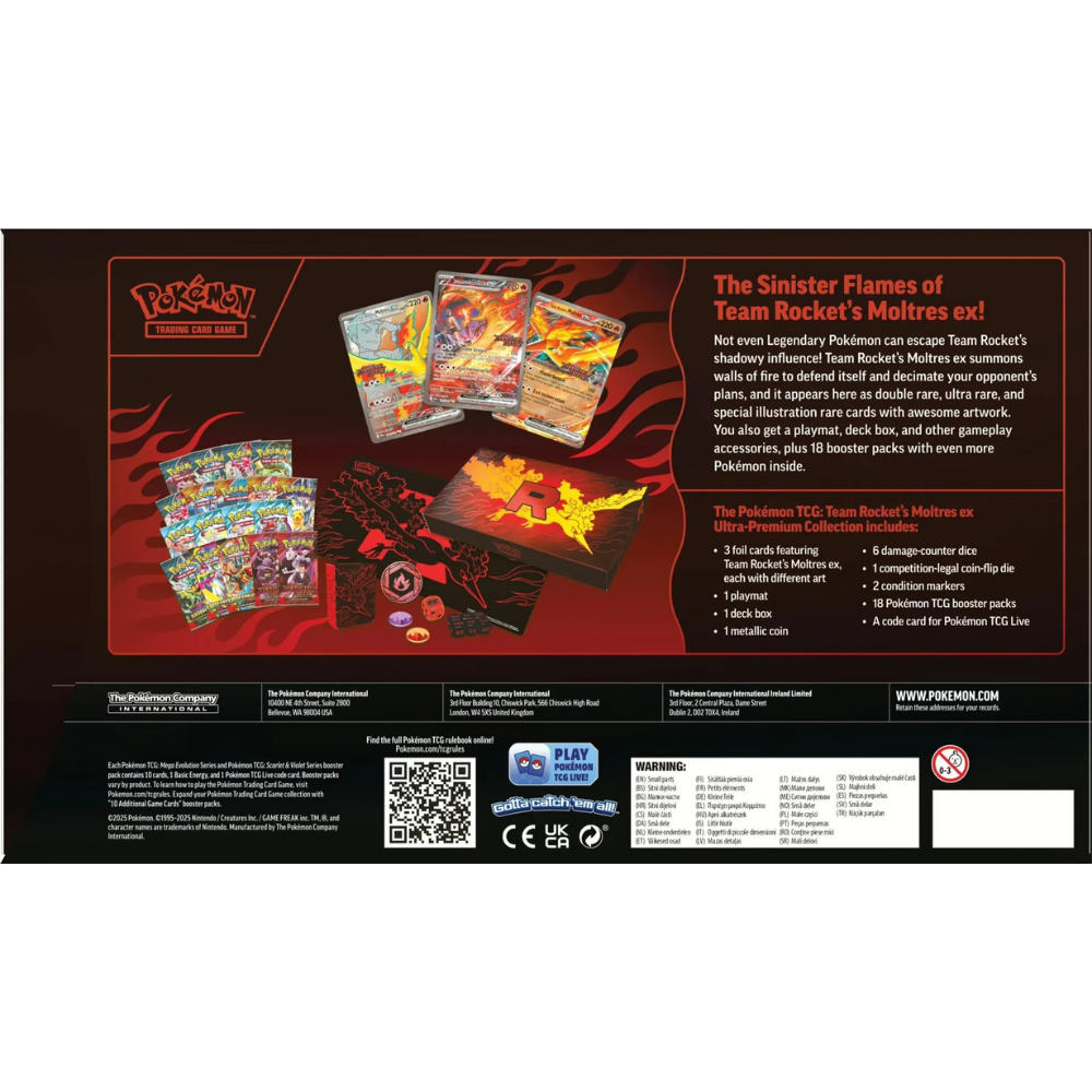 Pokemon - Team Rocket's Moltres ex Ultra Premium Collection - Englisch