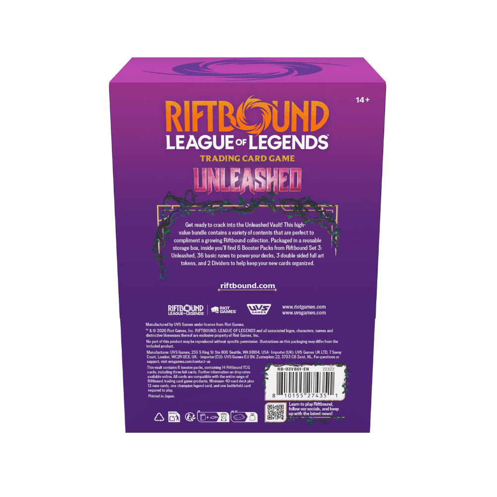 League of Legends Riftbound TCG - Unleashed - Vault - Englisch