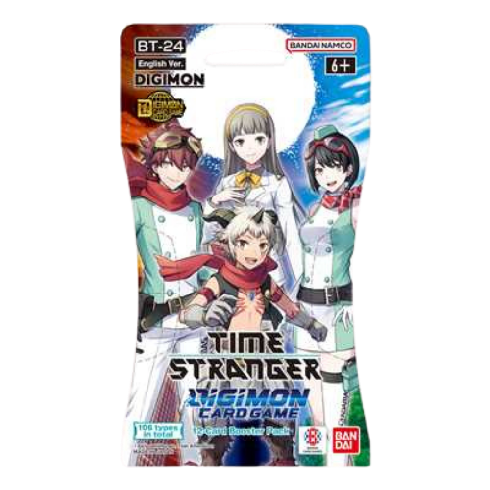 Digimon Card Game - BT-24 - Time Stranger – SLEEVED Blister Booster - Englisch
