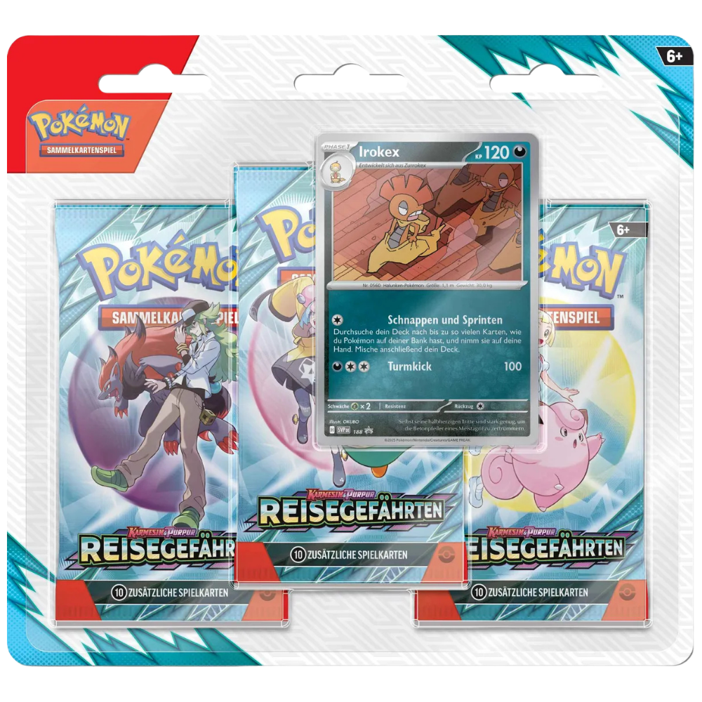 Pokemon - Karmesin & Purpur - Reisegefährten - KP09 - 3-Pack Blister - Deutsch