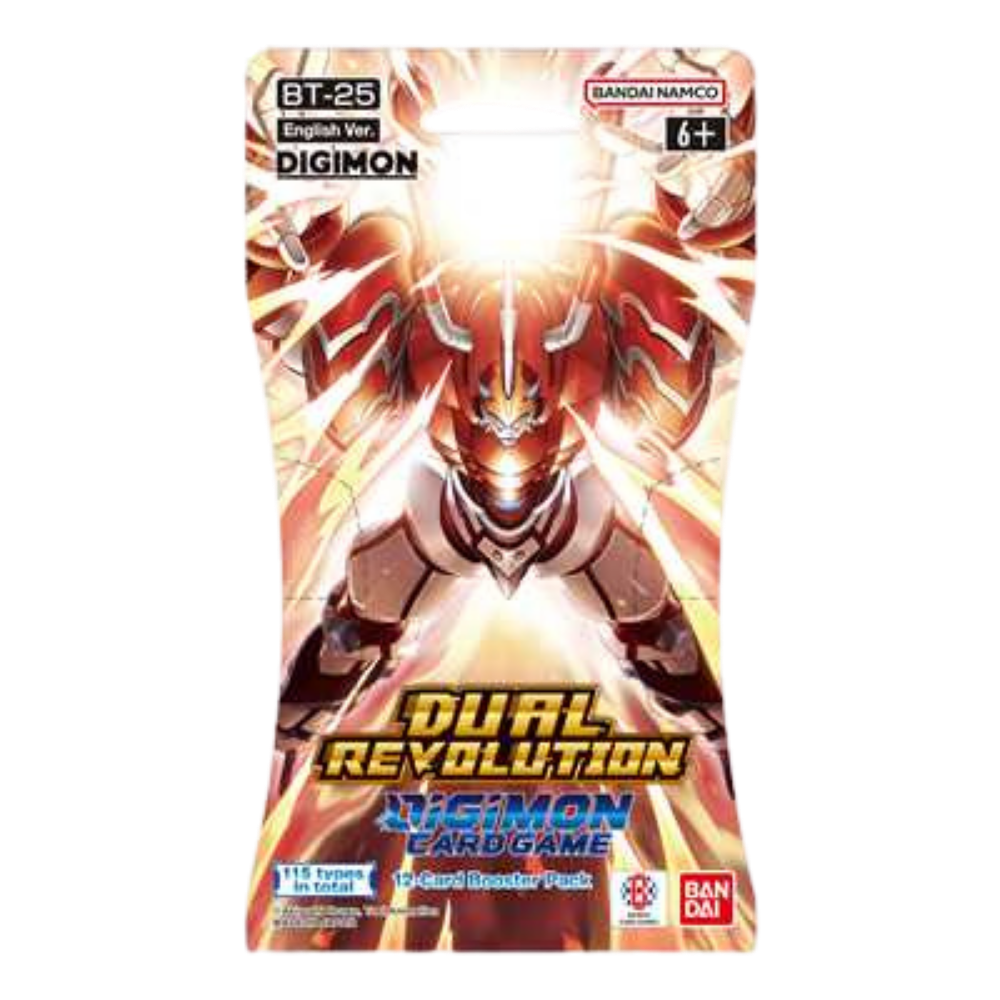 Digimon Card Game - BT-25 - Dual Revolution – SLEEVED Blister Booster - Englisch