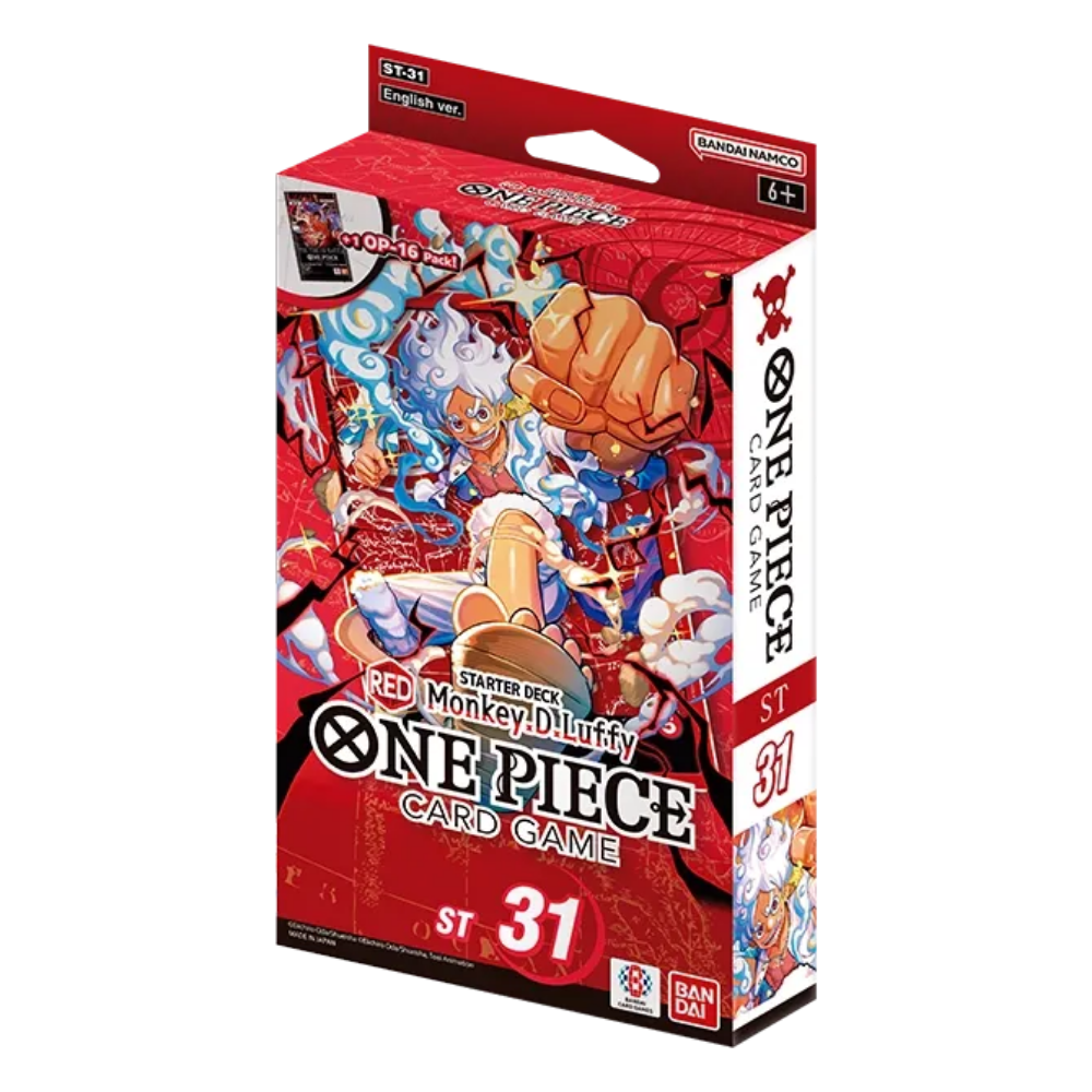 One Piece STARTER DECK RED Monkey.D.Luffy ST 31 Englisch