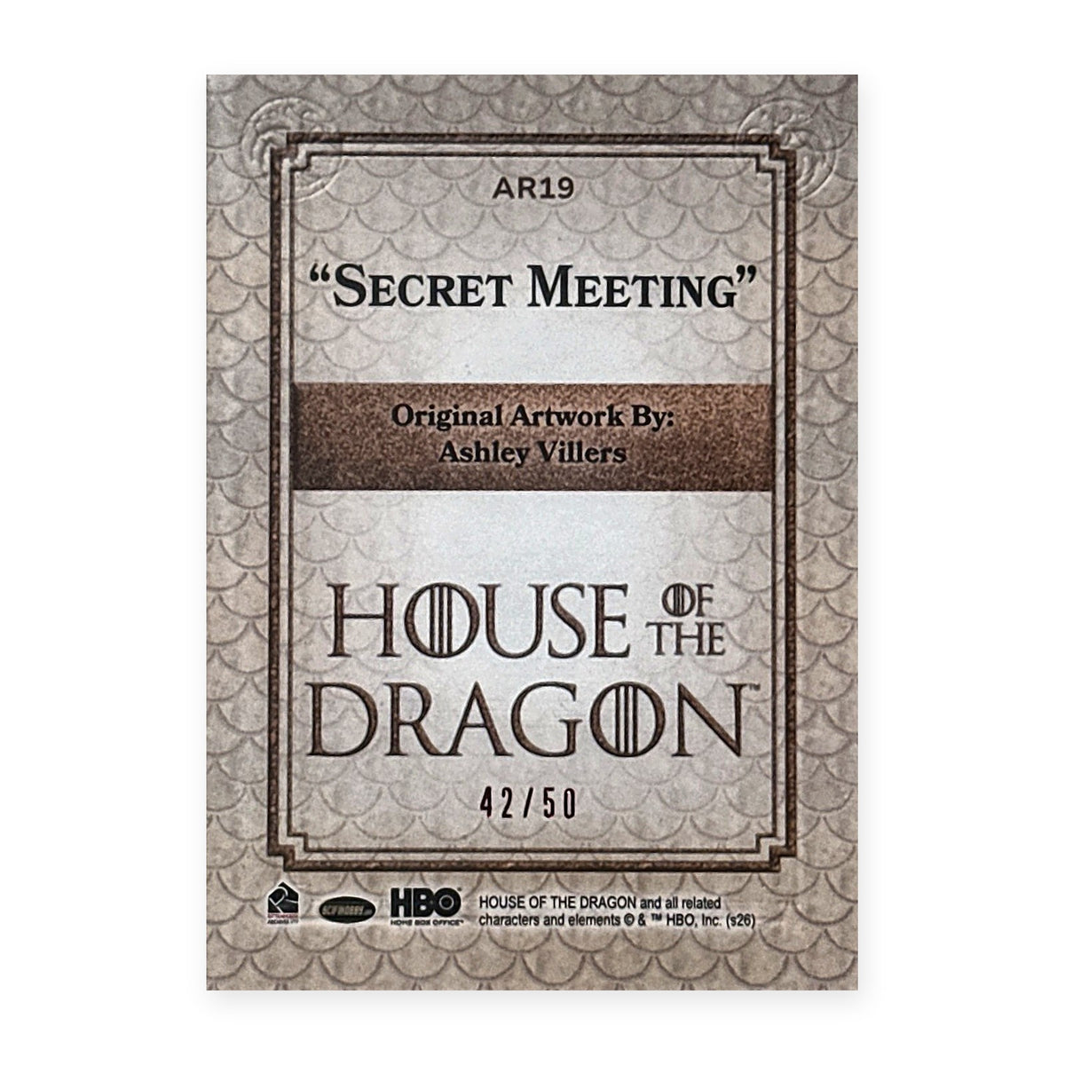 Secret Meeting AR19 HotD Series 2 Rückseite