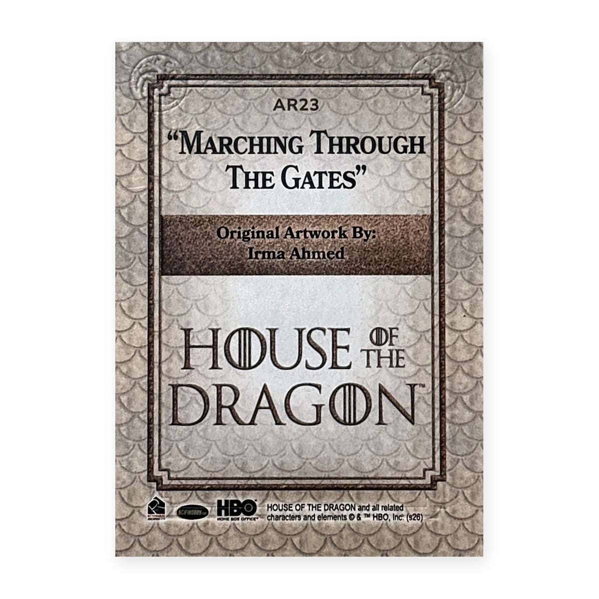 Marching Through The Gates AR23 HotD Series 2 Rückseite
