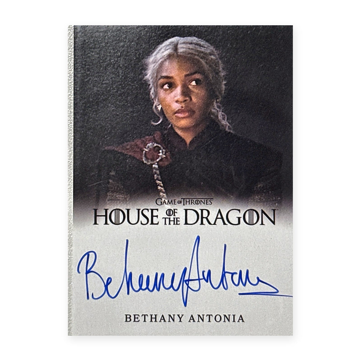 Bethany Antonia Lady Baela Targaryen Autograph HotD Series 2 Vorderseite