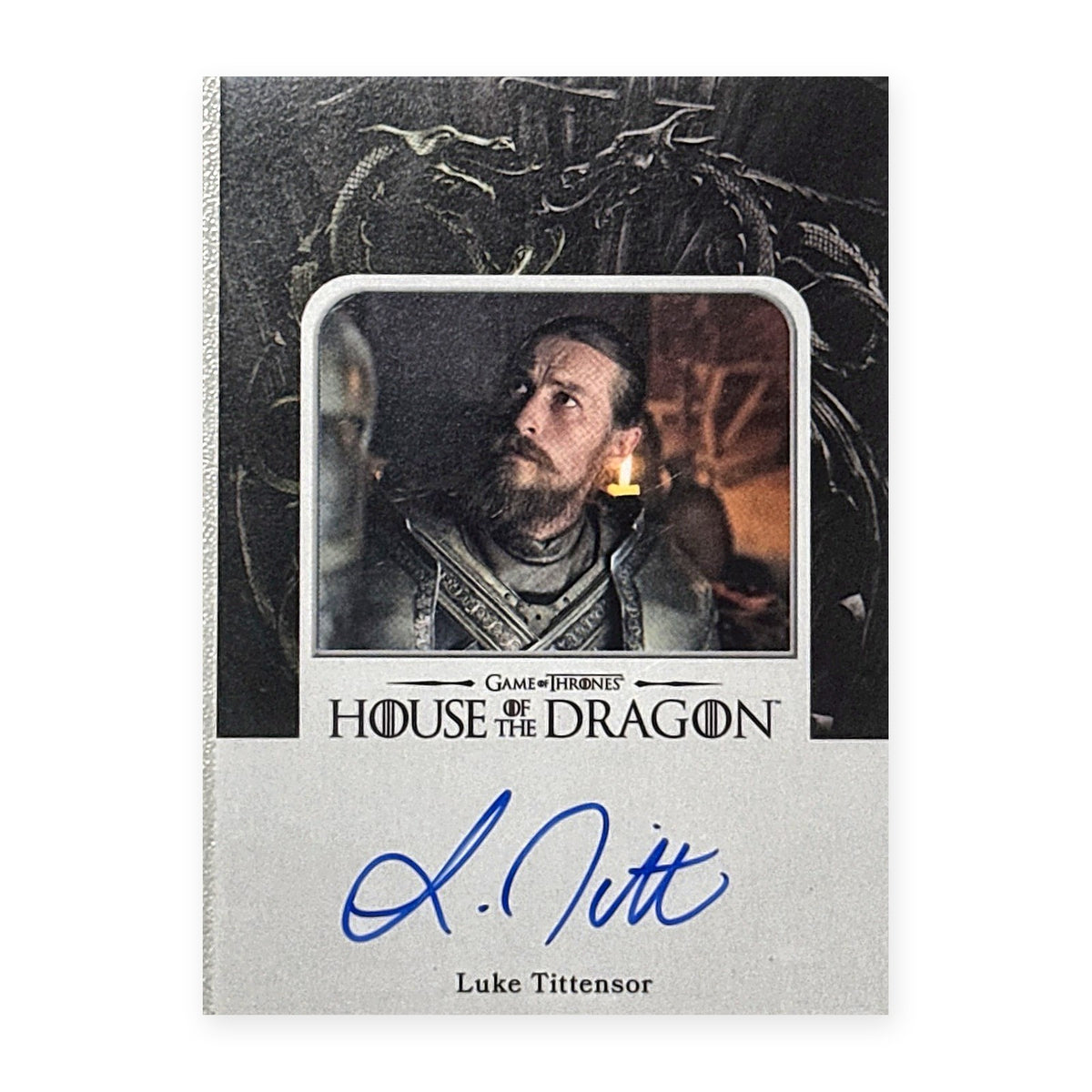 Luke Tittensor Ser Arryk Cargyll Autograph HotD Series 2 Vorderseite