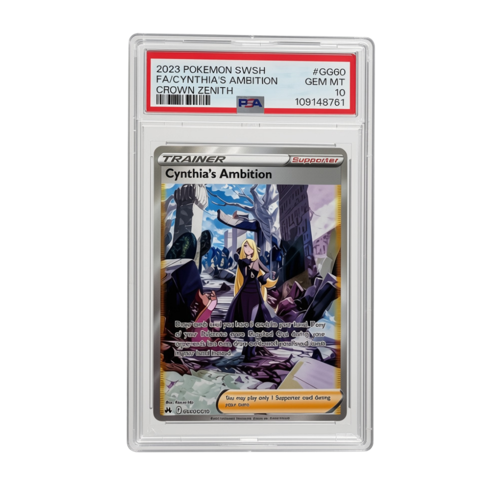 Pokemon TCG Cynthia's Ambition GG60 Crown Zenith PSA 10 Gem Mint - Englisch (EN)