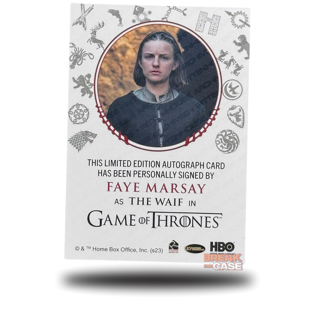 GoT: Legends of the Realm - Faye Marsay / The Waif - Auto/Signatur