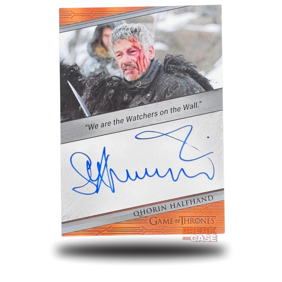 GoT: Legends of the Realm - Simon Armstrong / Qhorin Halfhand - Auto/Signatur