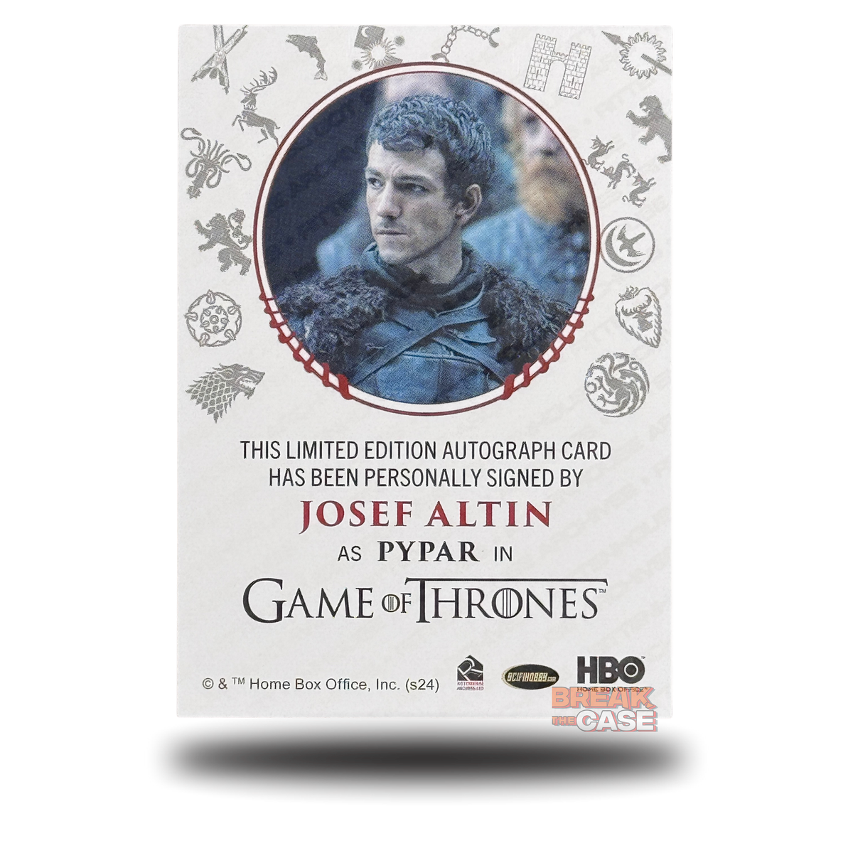 GoT: Legends of the Realm - Josef Altin / Pypar - Auto/Signatur