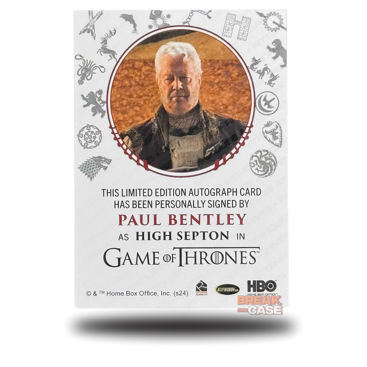 GoT: Legends of the Realm - Paul Bentley / High Septon - Auto/Signatur