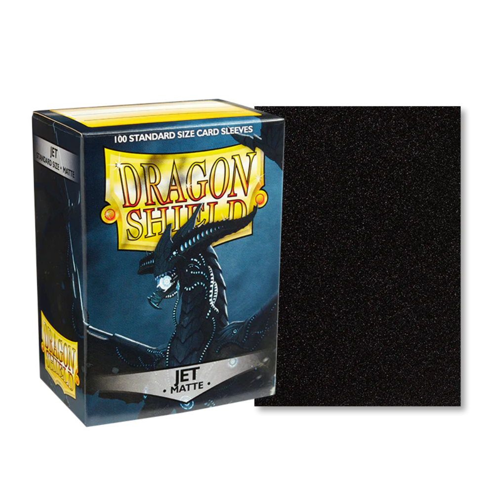 Dragon Shield - Standart Card Sleeves Matte- Matte Jet (100x)