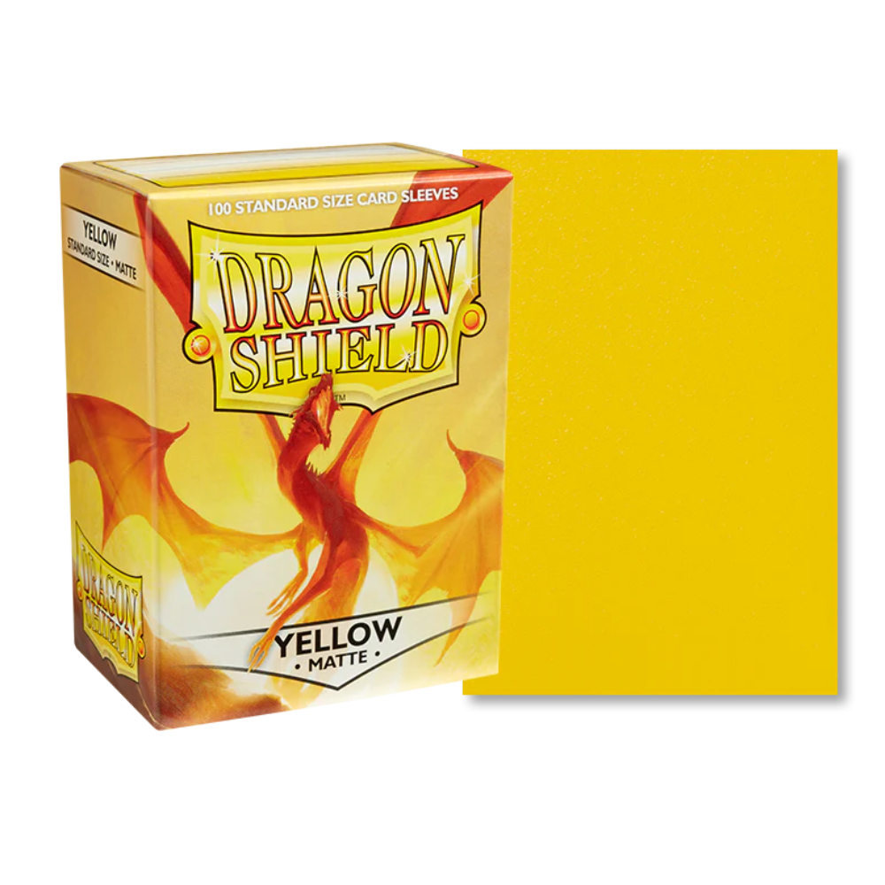 Dragon Shield - Standart Card Sleeves Matte - Yellow (100x)