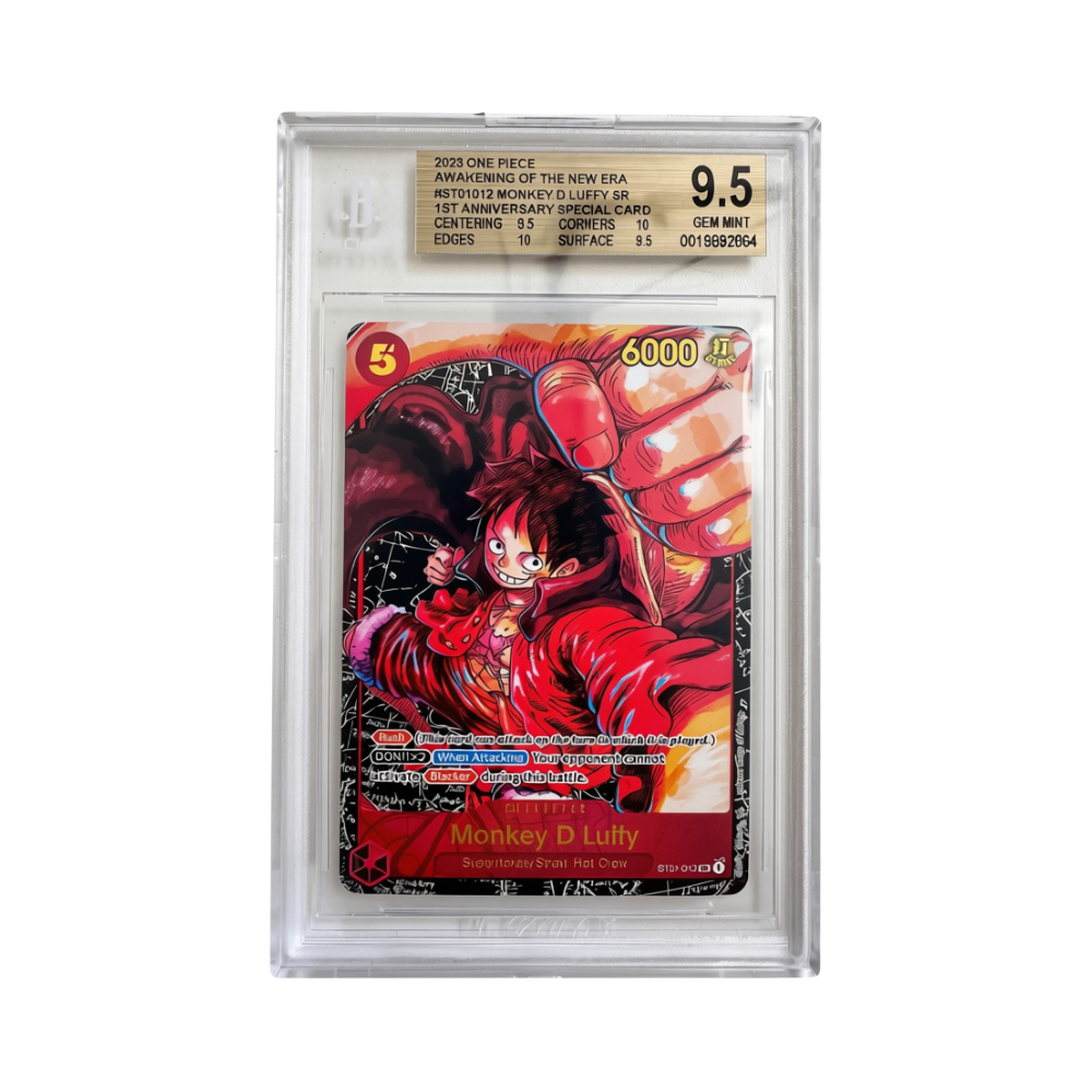 One Piece Card Game Monkey D. Luffy SR ST01-012 1st Anniversary BGS 9.5 Gem Mint - Englisch (EN)
