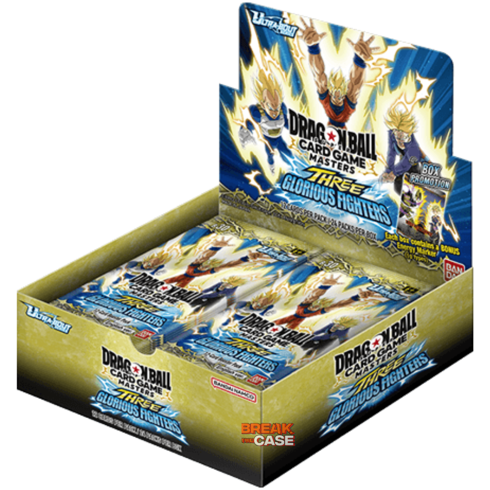 Dragon Ball Super Card Game Masters - B-30 - Three Glorious Fighters - Booster Box Display – Englisch