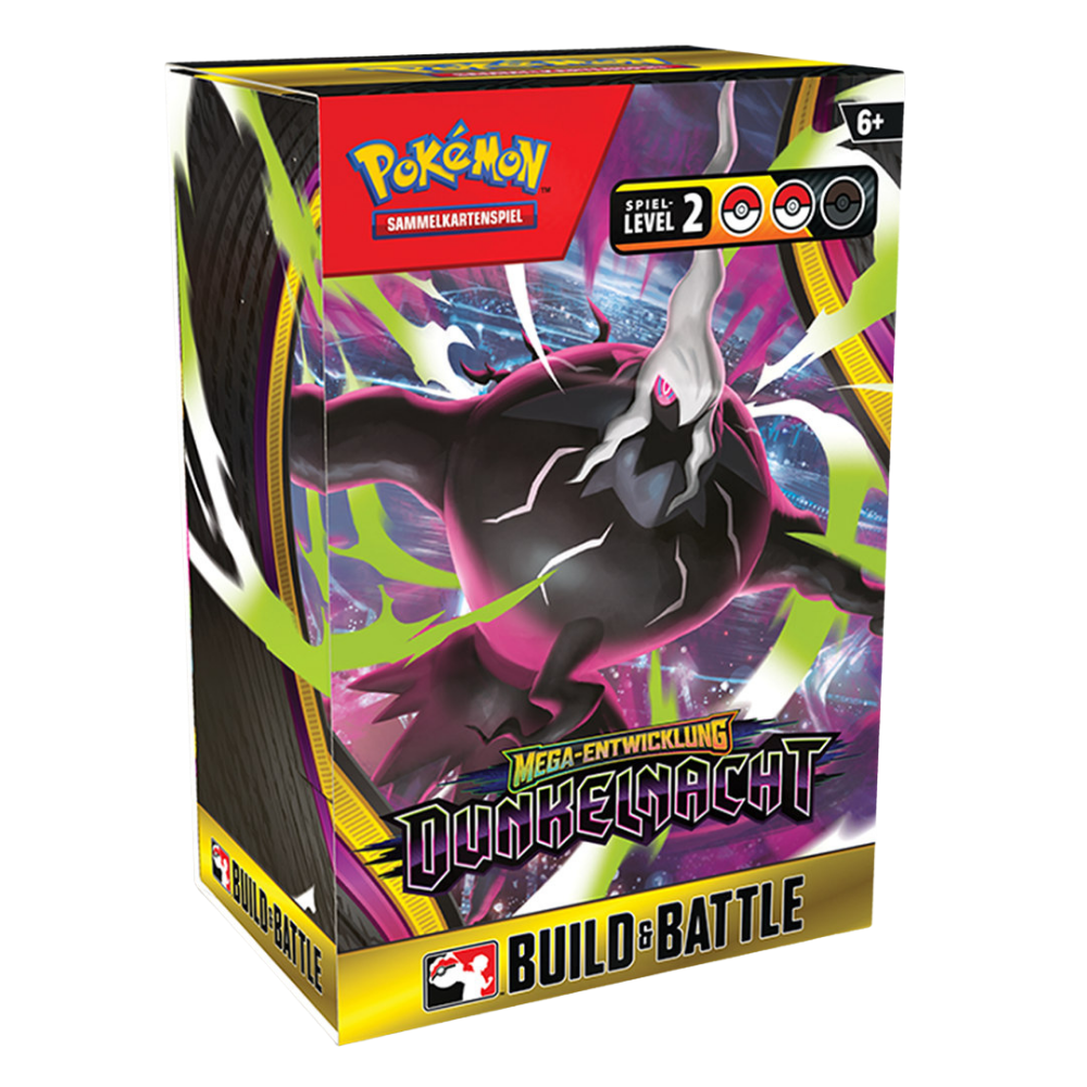 Pokemon - Dunkelnacht - Mega Evolution - ME05 – Build & Battle Box – Deutsch