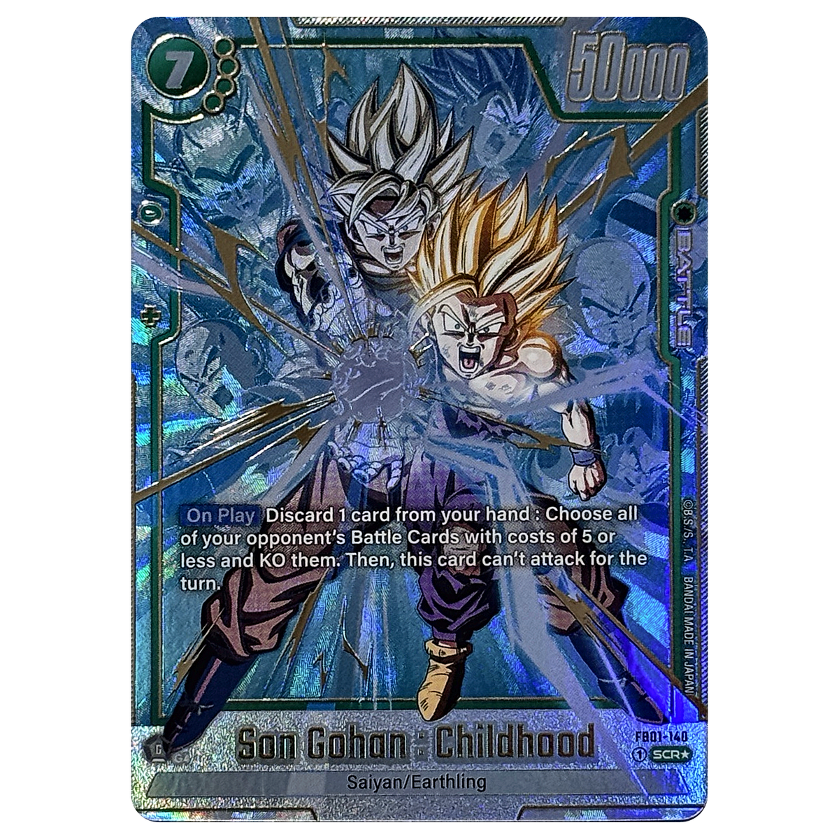 Son Gohan : Childhood FB01-140 SCR★ Awakened Pulse Fusion World Einzelkarte