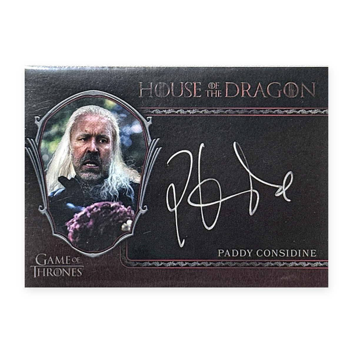 Paddy Considine King Viserys I Targaryen Autograph HotD Series 2 Vorderseite