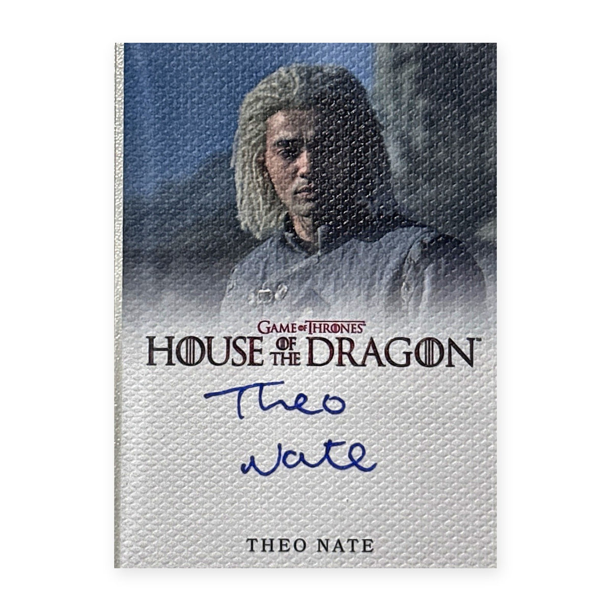 Theo Nate Young Laenor Velaryon Autograph HotD Series 2 Vorderseite