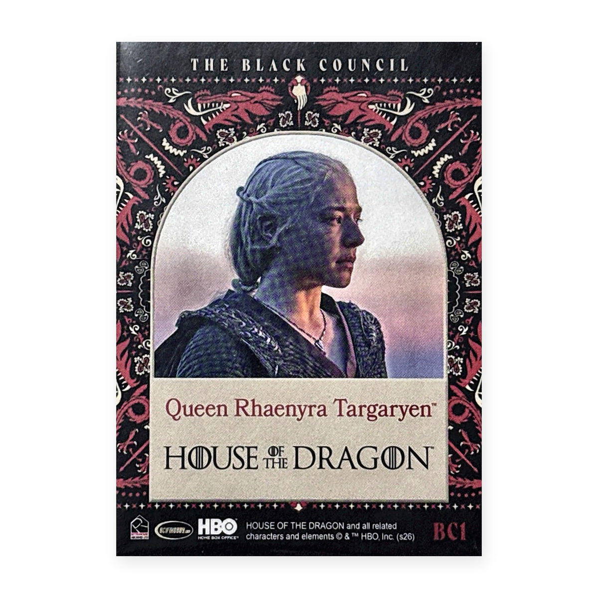 Queen Rhaenyra Targaryen BC1 HotD Series 2 Rückseite