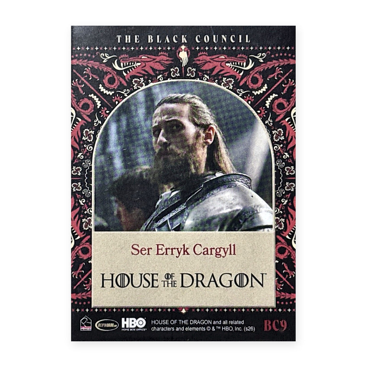 Ser Erryk Cargyll BC9 HotD Series 2 Rückseite