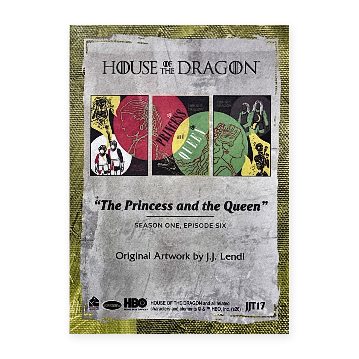 The Princess and the Queen JJT17 HotD Series 2 Rückseite