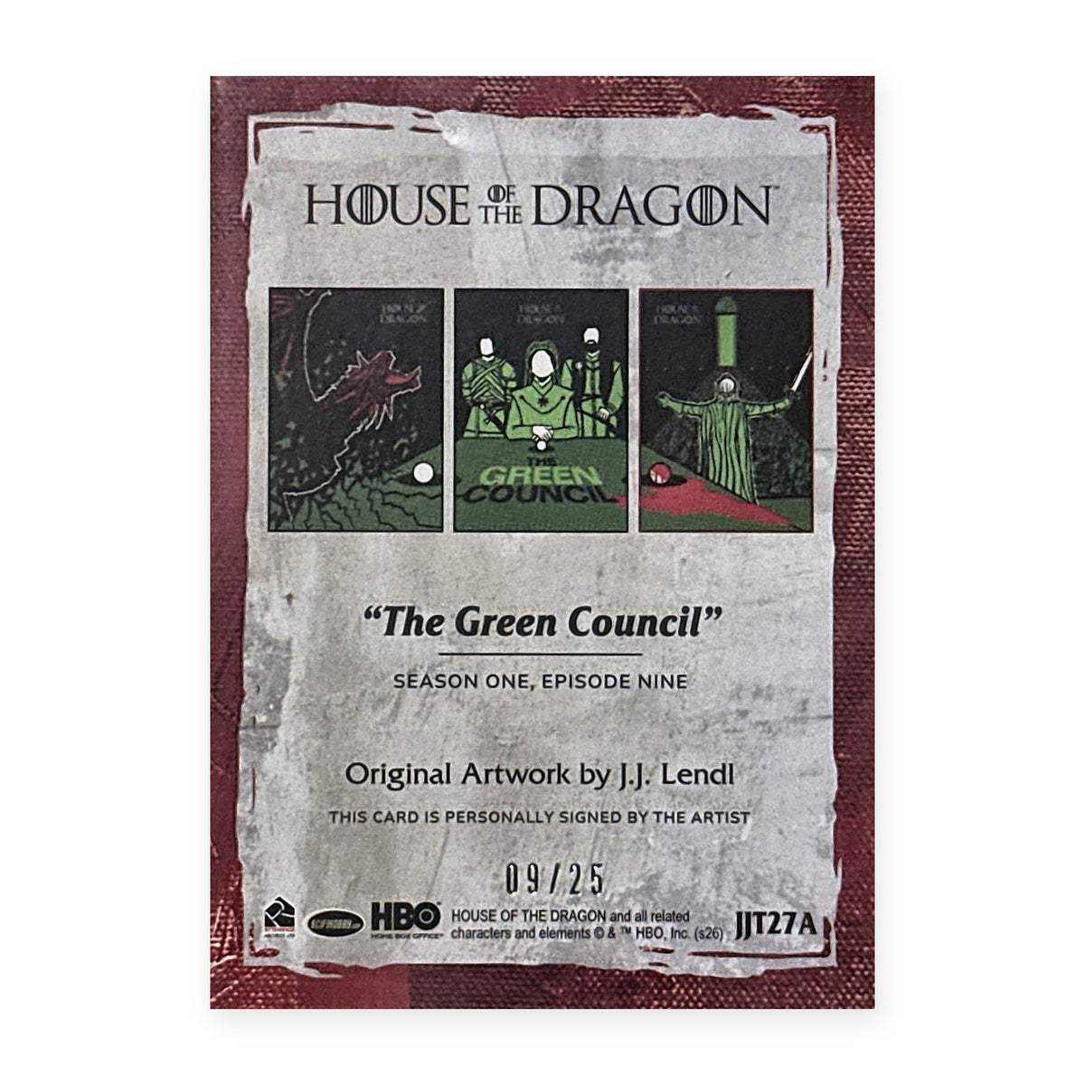 The Green Council JJT27A HotD Series 2 Rückseite