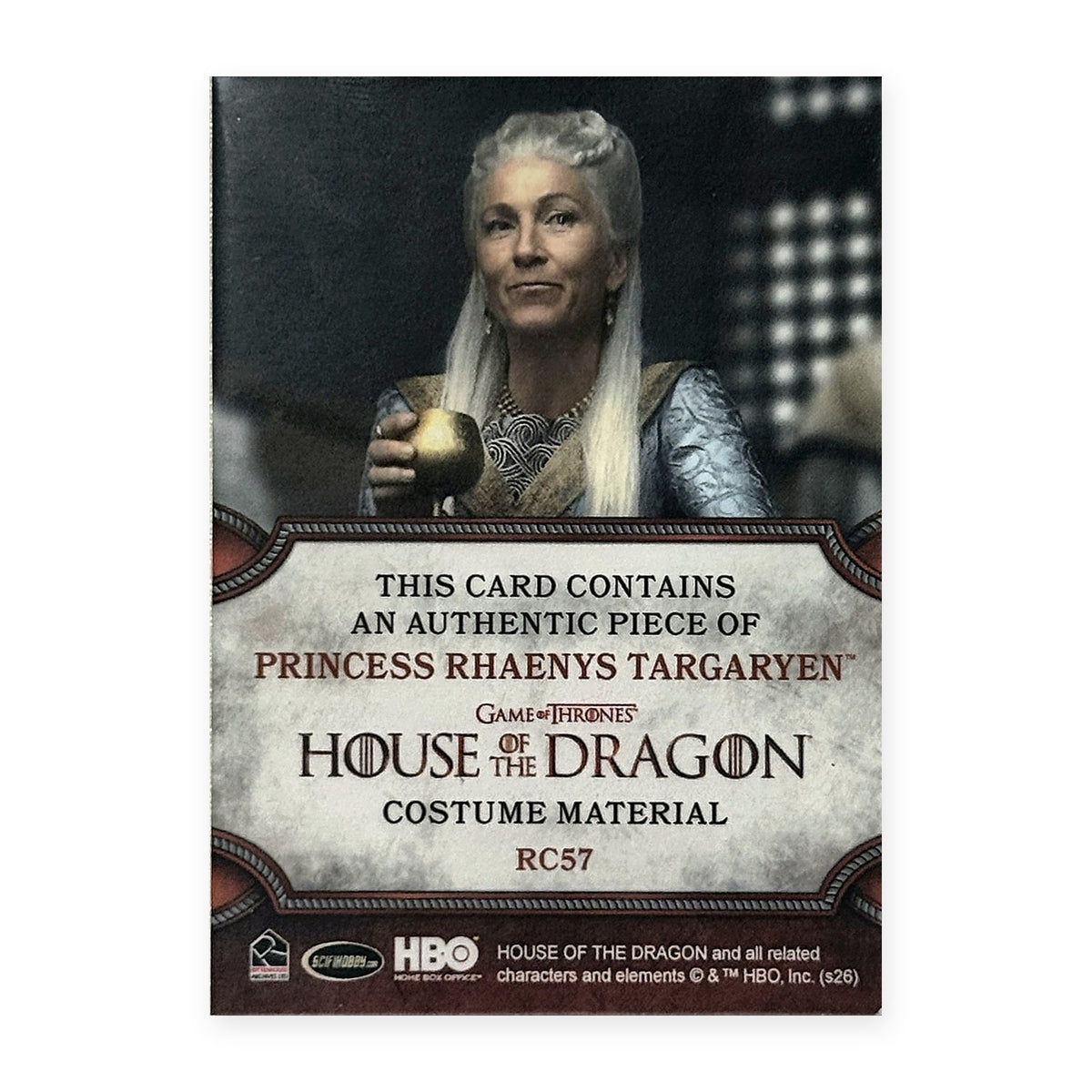 Princess Rhaenys Targaryen RC57 HotD Series 2 Rückseite