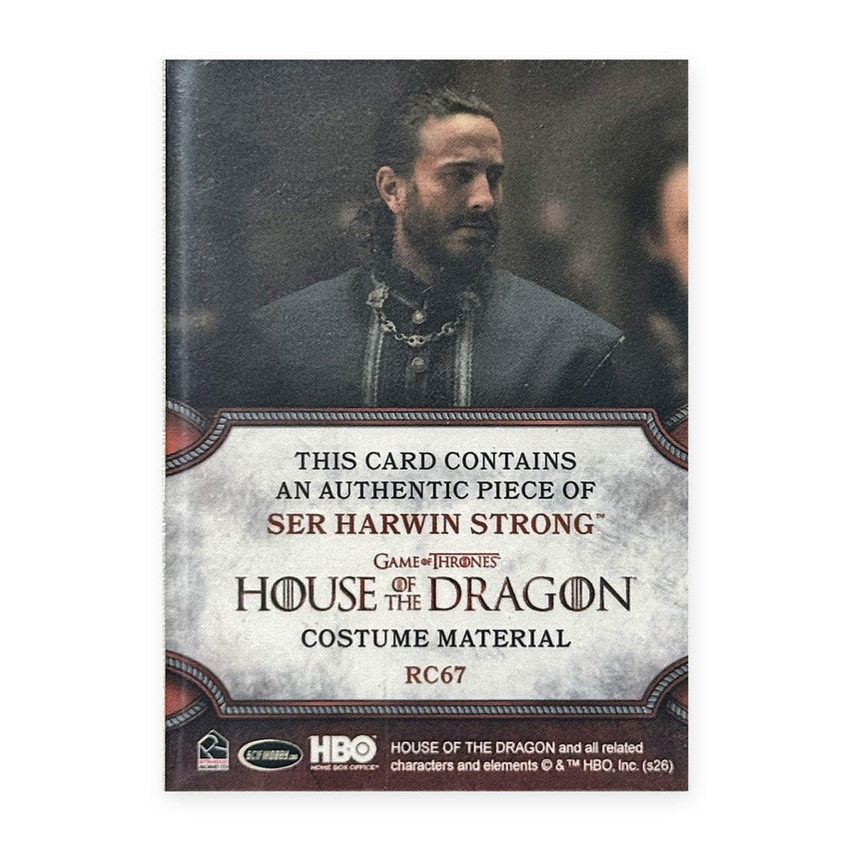 Ser Harwin Strong RC67 HotD Series 2 Rückseite