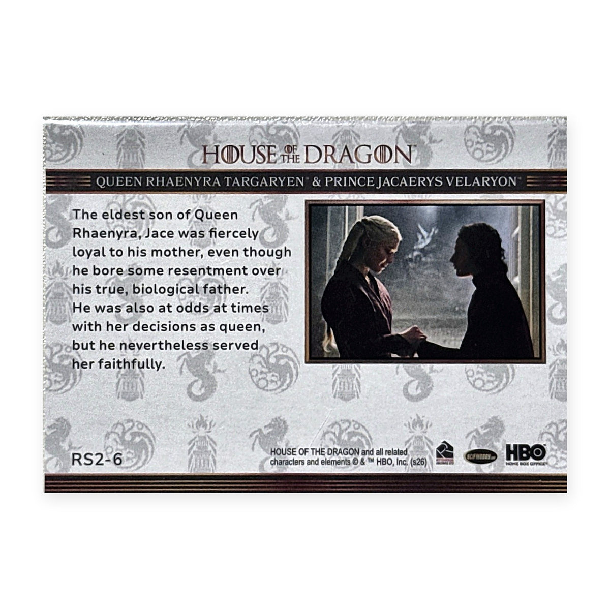 Rhaenyra & Jacaerys RS2-6 HotD Series 2 Rückseite
